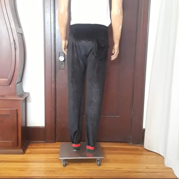 Iconic Mens Stretch Velvet Regular Jogging Pants - Picture 3 of 8
